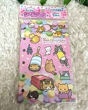 Amazon.co.jp: 平成レトロ ねこ柄シール帳 レモン株式会社